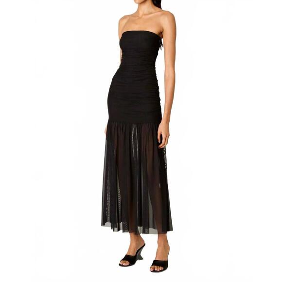 NEW NIA nola strapless dress in black - Picture 4 of 4